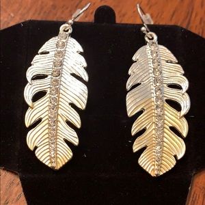 Palm leaves earrings